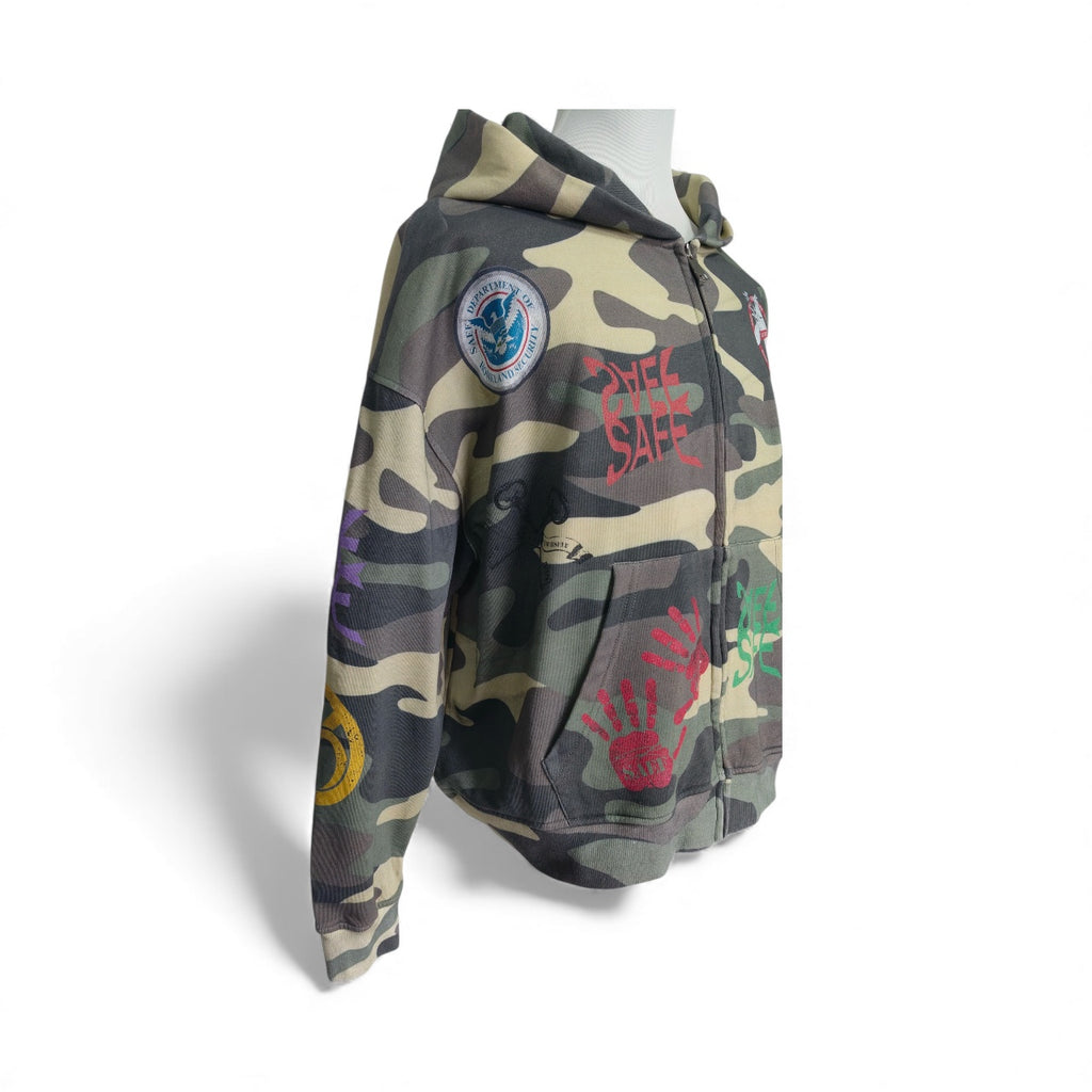 Multi Logo Camo SAEF HOODIE