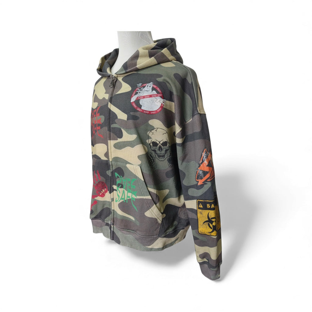 Multi Logo Camo SAEF HOODIE