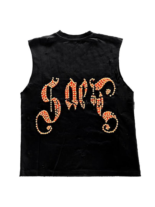 “SAEF F U SLEEVELESS TEE”