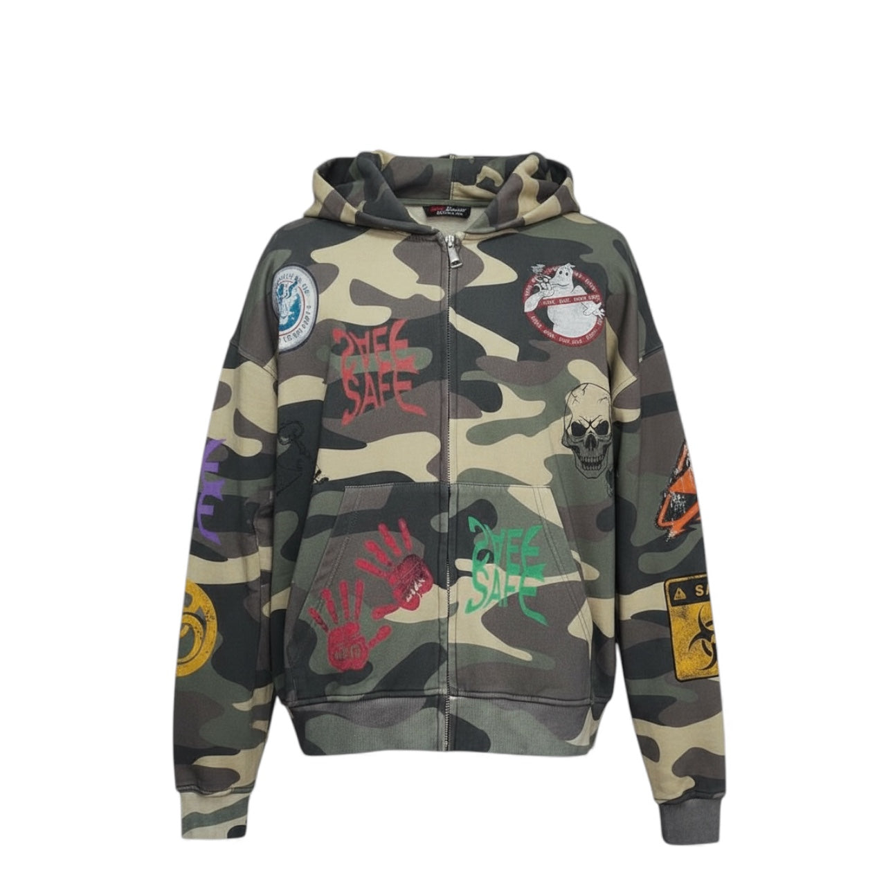 Multi Logo Camo SAEF HOODIE