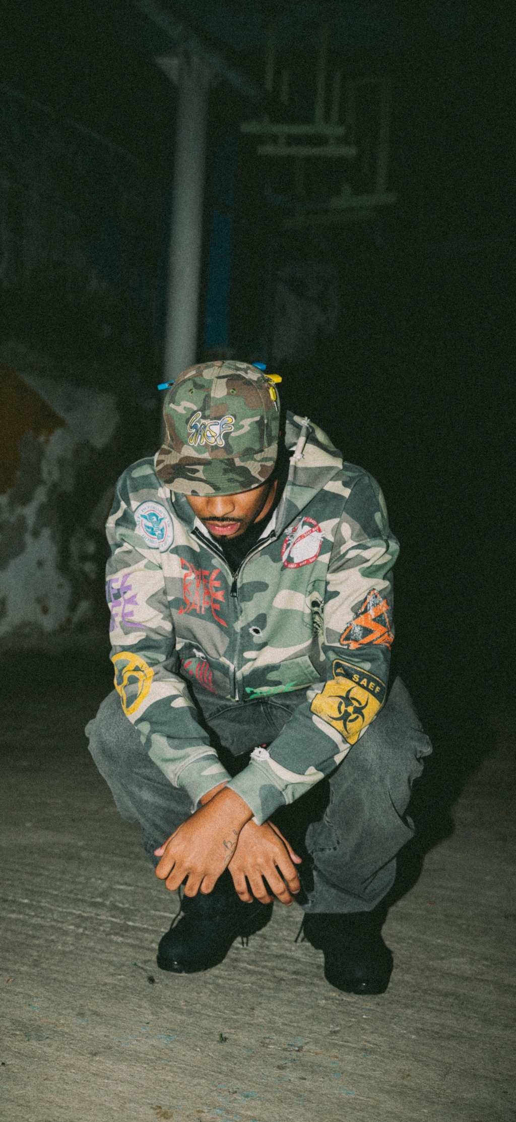 “Bubble CAMO” SAEFEST LOCK HAT