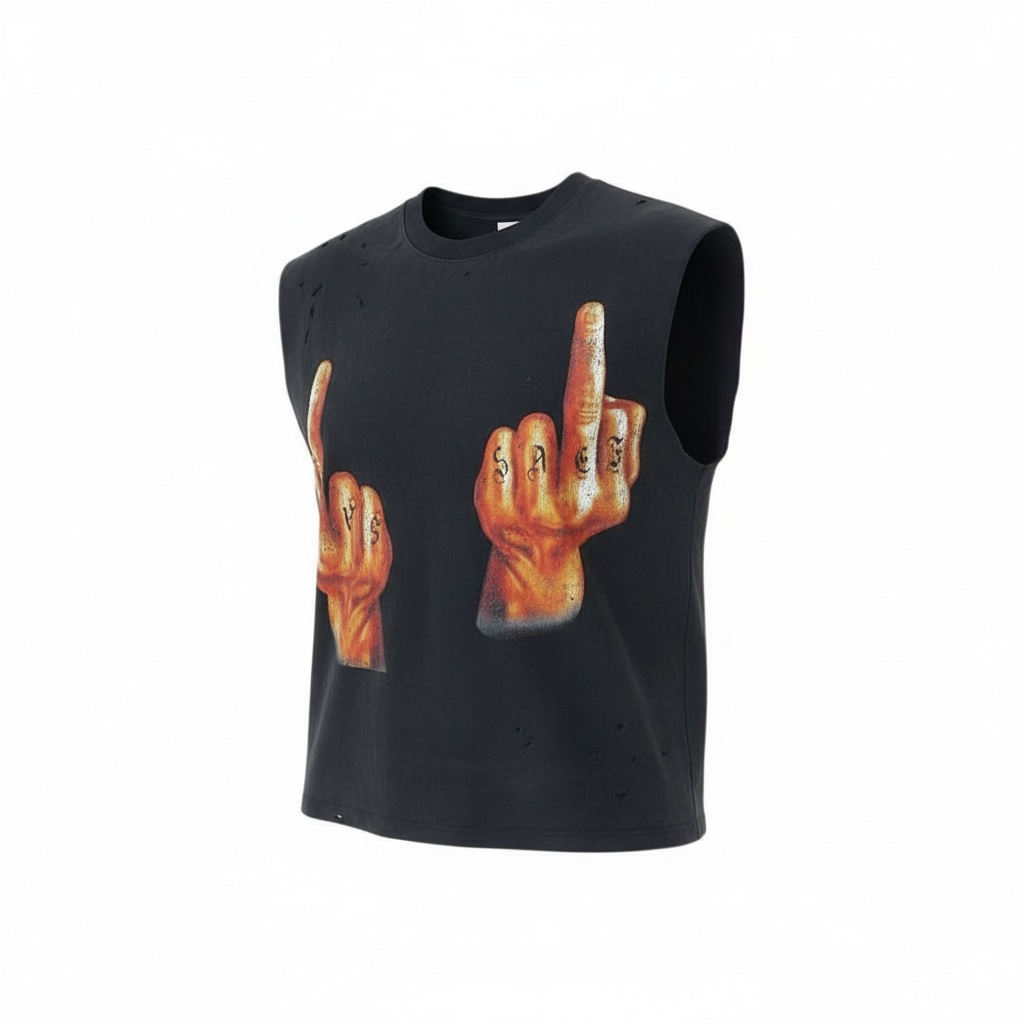 SAEF F U SLEEVELESS TEE